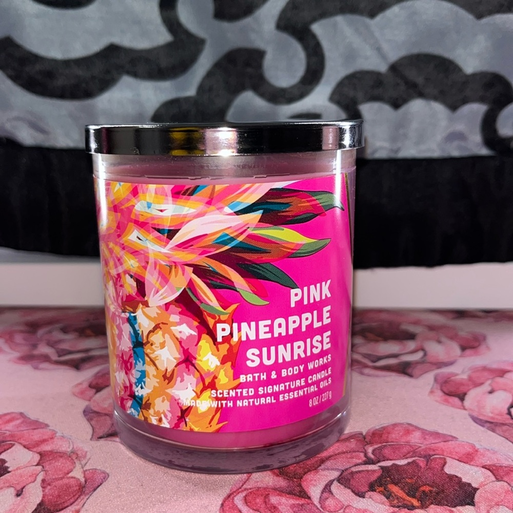 Pink Pineapple Sunrise 1 wick candle